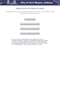 Mobile Screenshot of maps.cityoffortwayne.org
